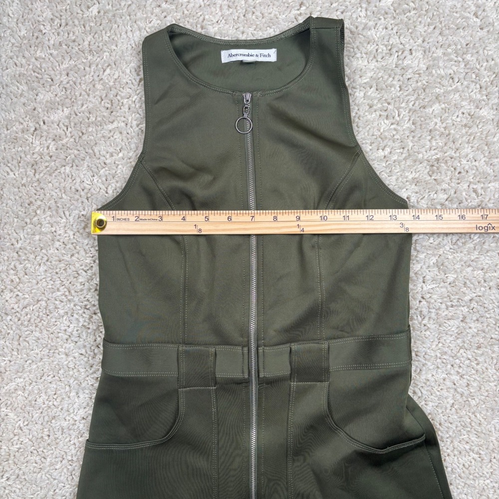 Abercrombie & Fitch Khaki Green Mini Dress - Picture 3 of 6
